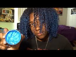 See more ideas about hair painting, hair color trends, balayage. Blue Hair Paint Wax To Color Natural Hair Youtube