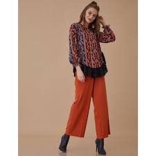 Kayra Bayan Balon Kollu Volanli Bluz Kiremit A8 10092 98 99 Tl Ve Ucretsiz Kargo Ile N11 Com Da Kayra Bluz Bluz Moda Stilleri Moda