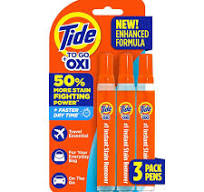 Tide Removedor de manchas de caneta para roupas, caneta Tide To Go,  removedor de manchas instantâneo e limpador de manchas, portátil e fácil de  ...