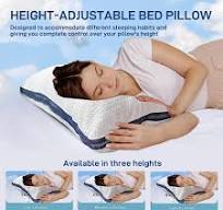 Amazon.com: BNCKTRD 2 Sets Adjustable 3 Layer Bed Pillows ...