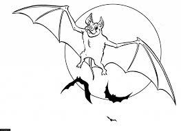 Deep craters and changing phases are characteristic for the moon, which shapes our evening sky. Get This Halloween Full Moon Bat Coloring Pages Sa2m7