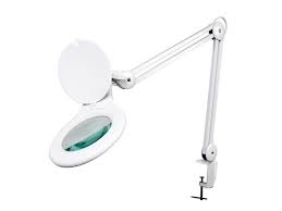 Led Desk Lamp With Magnifying Glass Daylight 5 Dioptre 4 W 48 Leds White Mark S Miniatures