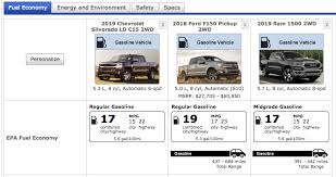 Which 2019 Half Ton V8 Truck Gets The Best Mpg Compared