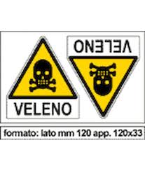 Simbolo di avvertimento delle radiazioni modello 3d. Adesivo Veleno Da 2 O 4 Etichette