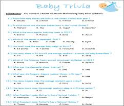 Above is page 1 of three. Funny Baby Trivia Questions For A Baby Shower