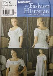 Simplicity Pattern 7215 Historic Mid 1800scivil War Era Etsy In 2021 Simplicity Patterns Costumes Corset Pattern Costume Sewing Patterns