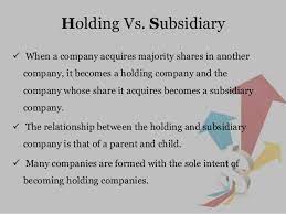 Maybe you would like to learn more about one of these? Relationship Between Holding Company And Subsidiary Company