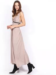   imperial vestito donna. Abito Lungo Plissettato Imperial