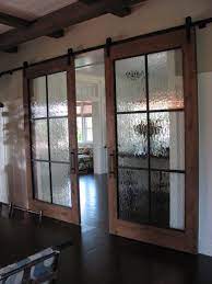 A barn sliding door is perfect for high ceilings. Track Doors For Wine Country Estate House Barn Style Doors Dream House
