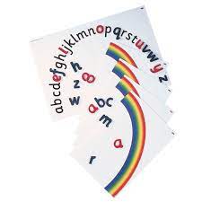 Lesson using the alphabet arc to build a student's letter recognition. Ecmt00537 Rainbow Alphabet Arc Findel International