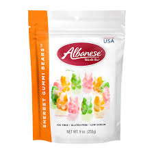 sherbet gummi bears gusseted bags gummies albanese