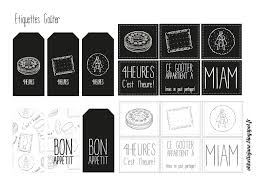 Etiquettes Pour Le Gouter