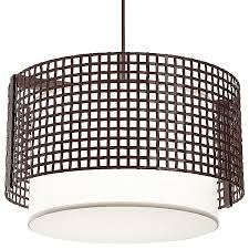 Hammerton Studio Tweed 48 Drum Pendant Light With Shade Ylighting Com