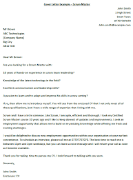When writing a cover letter, be sure to reference the requirements listed in the job description. Agile Coach Cover Letter Sample October 2021