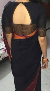 Back Side Black And Gold Combination Blouse Designs Blouse Designs Pattern With Back Amp Neck Designer Saree Blouses Blouse Is One Of The Most Stylish Blouse Design Fashion Blouse Design Blouse Design Models