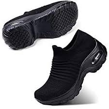 Black And White Tennis Shoes Womens Stq Slip On Breathe Mesh Walking Shoes Women Fashion Sneakers Comfort Wedge Platform Loafers Fashion Products In 2020 Walking Shoes Women Sneakers Fashion Womens Fashion Shoes