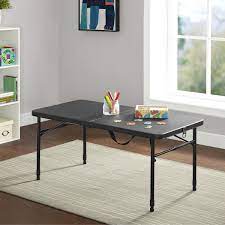 Check spelling or type a new query. Mainstays 40 Plastic Adjustable Height Fold In Half Folding Table Rich Black Walmart Com Walmart Com