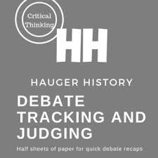 Quick Debate Tracking Form For Arguments Reasons Evidence And Judging Debate Argument Critical Thinking