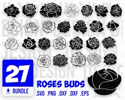 Download Roses Buds Svg Rose Clipart Rose Bud Svg Rose Silhouette Rose Svg Rose Silhouette Rose Flower Svg Rose Cricut Rose Vec Rose Clipart Clip Art Flower Svg