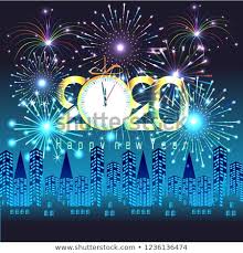 Happy New Year 2020 Background With Fireworks Photo De Bonne Annee Voeux Bonne Annee Message Bonne Annee
