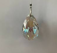 Swarovski Crystal 8721-38MM *AB* New, Logo Etched, Pendant Prism 1 Piece