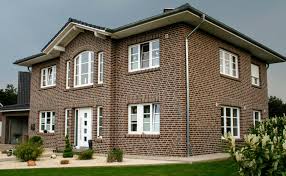 Einfamilienhaus Mit Moorbraun Premium Modernes Ziegelhaus Backstein Einfamilienhaus