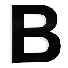 Barton 6 In Black Stainless Steel Floating House Letter B 90127 The Home Depot