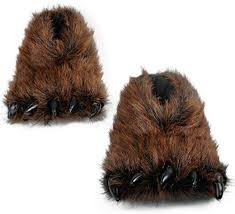 The japanese sure come up with the coolest fuzzy monsters! Bear Claw Slippers Cute Animal Claw Slippers Cozy Fluffy Bear Paw Slippers Funny Adorable Monster Cosplay Costumes Slippers Big Kids 4 5 Womens 4 6 Brown Paw Buy Online At Best Price