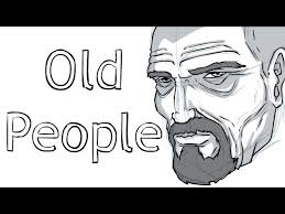 To draw a realistic old man. How To Draw Old People Age Lines Youtube
