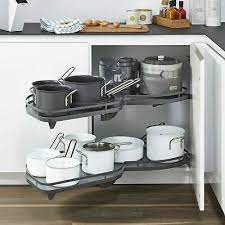 kessebohmer lemans ii eckschrank schwenkauszug anthrazit ausschwenkbar drehboden ebay schrank kuche eckschrank kuchenschrank ikea