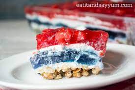 Then, stir 1/2 cup of cold water into both the red and blue bowls. Patriotic Jello Dessert 365 Days Of Baking And More