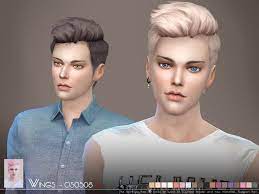 Wings Os0508 The Sims 4 Catalog Sims Hair Sims 4 Hair Male Sims 4