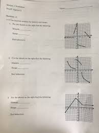 When used without an object qualifier, this property is a shortcut for activesheet.range (it returns a range from the active sheet; Solved Module 1 Worksheet Preap Algebra 2 Name Section 1 Chegg Com