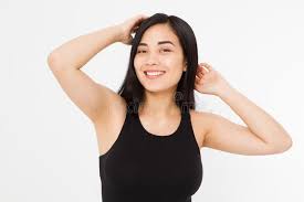 In western culture, the majority of women tend to remove their body hair (e.g. Woman Perfect Armpit Happy Asian Japanese Girl Isolated On White Background Summer Template Blank T Shirt Clothes Copy Space Stock Image Image Of Asian Blank 123745179
