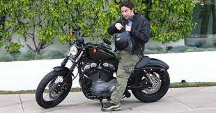 Zach Braff Supporting Union Riding A Harley Davidson Motorcycle Harley Davidson Harley Davidson Bikes
