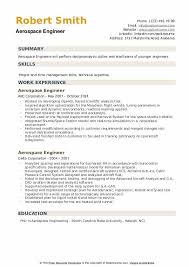 aerospace engineer resume samples