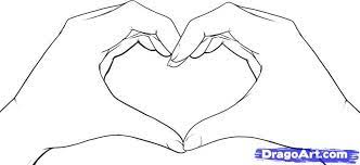 The palm will probably look like a big circle while the fingers will appear as. How To Draw Heart Hands Step By Step Symbols Pop Culture Free Heart Drawing Heart Hands Heart Hands Drawing