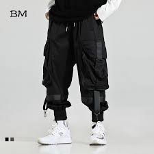 2020 Streetwear Joggers Hip Hop Trousers Black Harem Pants Male Techwear Clothes Fashions Korean Style Bts Kpop Men Clothing Harem Pants Aliexpress