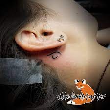 Neda Symbol Behind Ear Tattoo Tattoos Neda Symbol