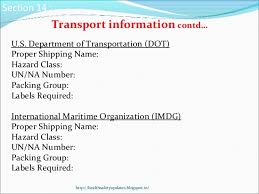 Using safety data sheets (sds), and. Material Safety Data Sheet