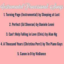 Beautiful Instrumental Songs To Walk Down The Isle To Instrumental Wedding Songs Best Wedding Songs Prelude Wedding Songs