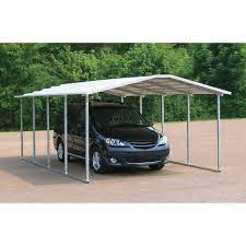 Versatube Steel Carport Shelter 20ft L X 12ft W X 6ft H 2in Steel Frame Model Cme012180060s Single Vehicle Metal Carports Roof Design Portable Carport