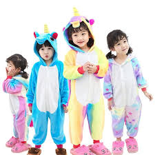 Unicorn Onesie For Kids Unicorn Pajama Animal Costume Outfit For Boys Girls Boy Outfits Animal Costumes Onesie Costumes