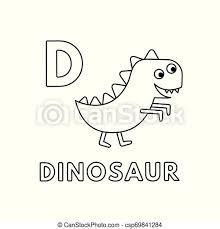 This listing is for all 52 animal alphabet coloring pages that are shown in the photos. Vector Cute Cartoon Animals Alphabet Dinosaur Coloring Pages Alphabet With Cute Cartoon Animals Isolated On White Canstock