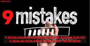 Semak kesalahan tata bahasa online. 9 Kesalahan Ketika Menghantar Resume Dan No 5 Adalah Kesilapan Yang Kerap Dilakukan