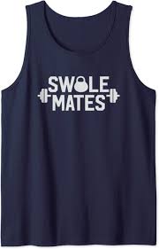 Amazon.com: Swole Mates Swolemates Funny Couples Workout Gear Tank Top :  Clothing, Shoes & Jewelry
