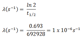 Decay Constant Radioactivity Nuclear Power