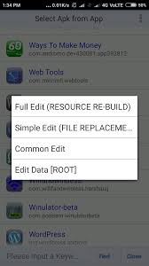 Somebody knows a way to only edit the scripts like manifest in an apk file? Edit Any Android App In Android Without Root