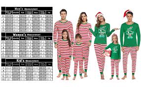 Aibrou Family Matching Christmas Pajamas Set Holiday Sleepwear Striped Pjs For Women Men Boys Girls