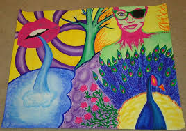 Student Surrealism Acrylic Painting Art Lessons Art Lesson Plans School Painting